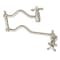 Kingston Brass KS2108AX Heritage Wall Mount Pot Filler, Brushed Nickel KS2108AX - alternate 1